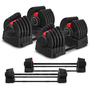 CORTEX Revolock V2 80kg Pair Set Adjustable Steel Dumbbell Barbell All-in-One