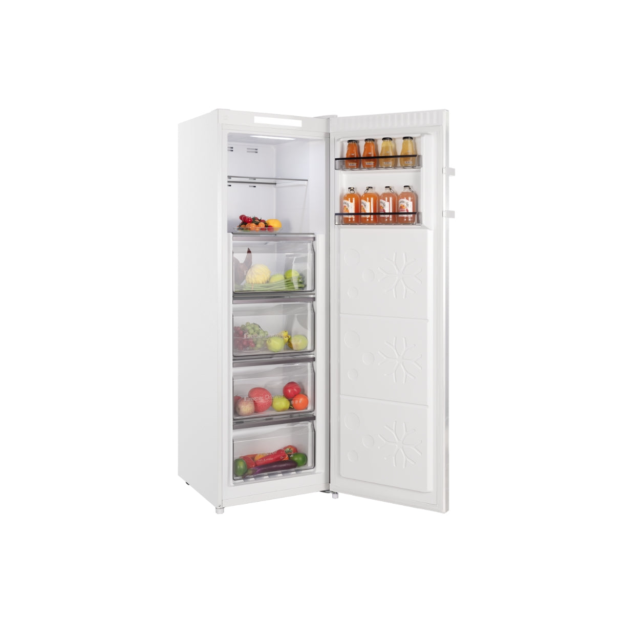 CHiQ 206L Hybrid Vertical Freezer White CSH206NW