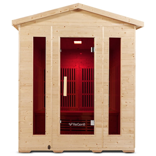 ReGen8 Quadro Outdoor - 4 Person 2920W Infrared Sauna