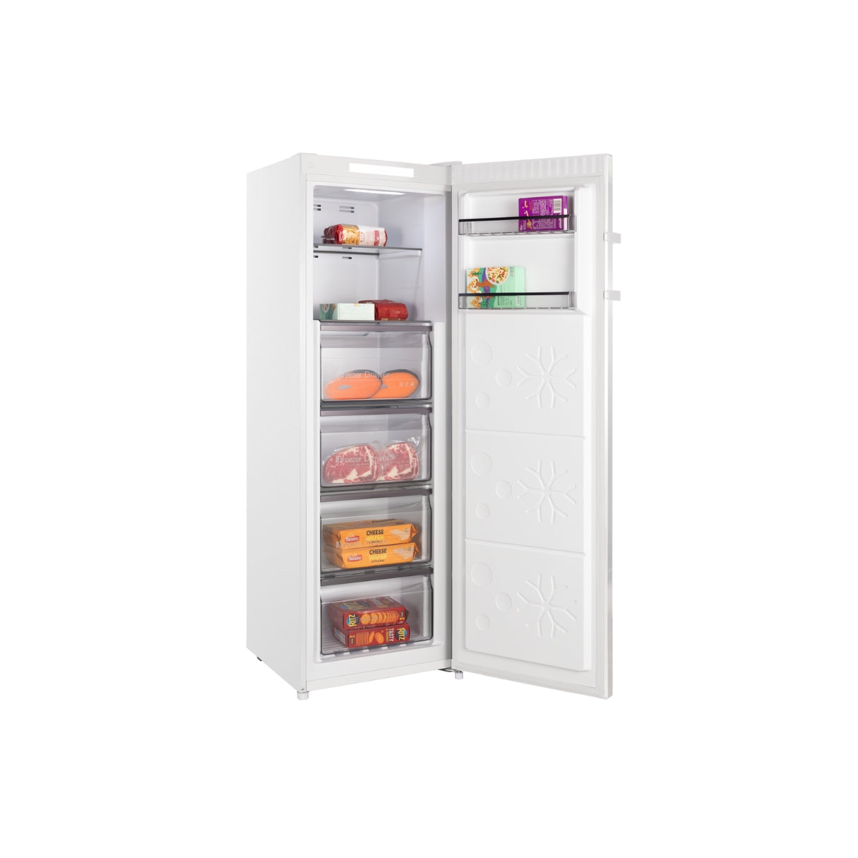 CHiQ 206L Hybrid Vertical Freezer White CSH206NW