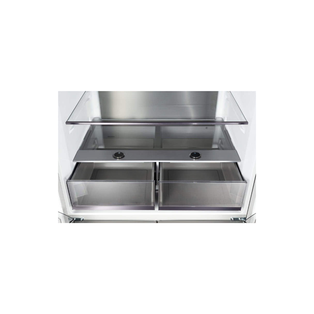 CHiQ 601L Quad Door Fridge Black Steel CCD601NBS
