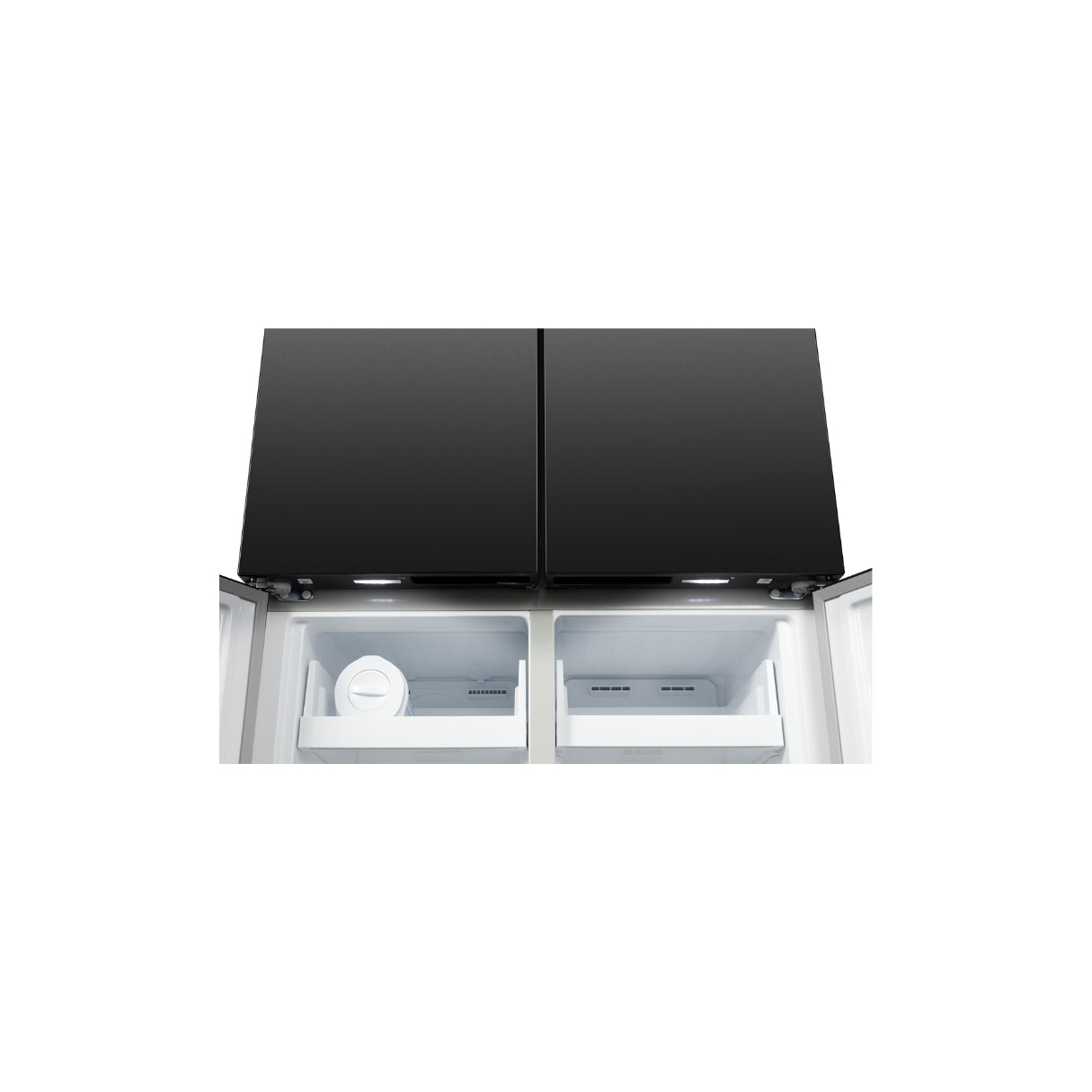 CHiQ 601L Quad Door Fridge Black Steel CCD601NBS