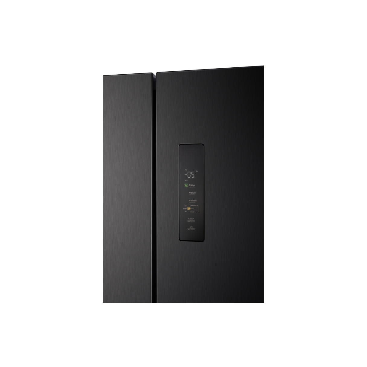 CHiQ 601L Quad Door Fridge Black Steel CCD601NBS
