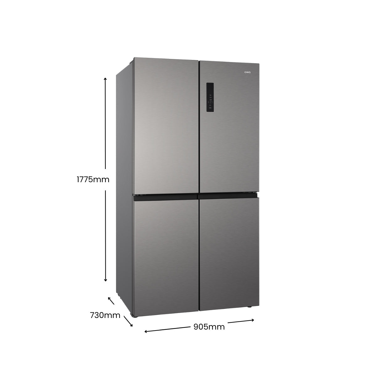 CHiQ 601L Quad Door Fridge VCM Silver CCD596NS