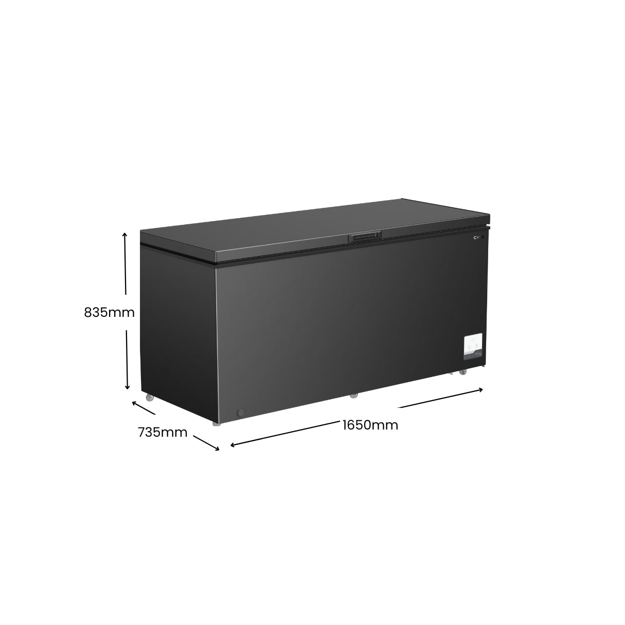 CHiQ 500L Hybrid Chest Freezer Black - view 2