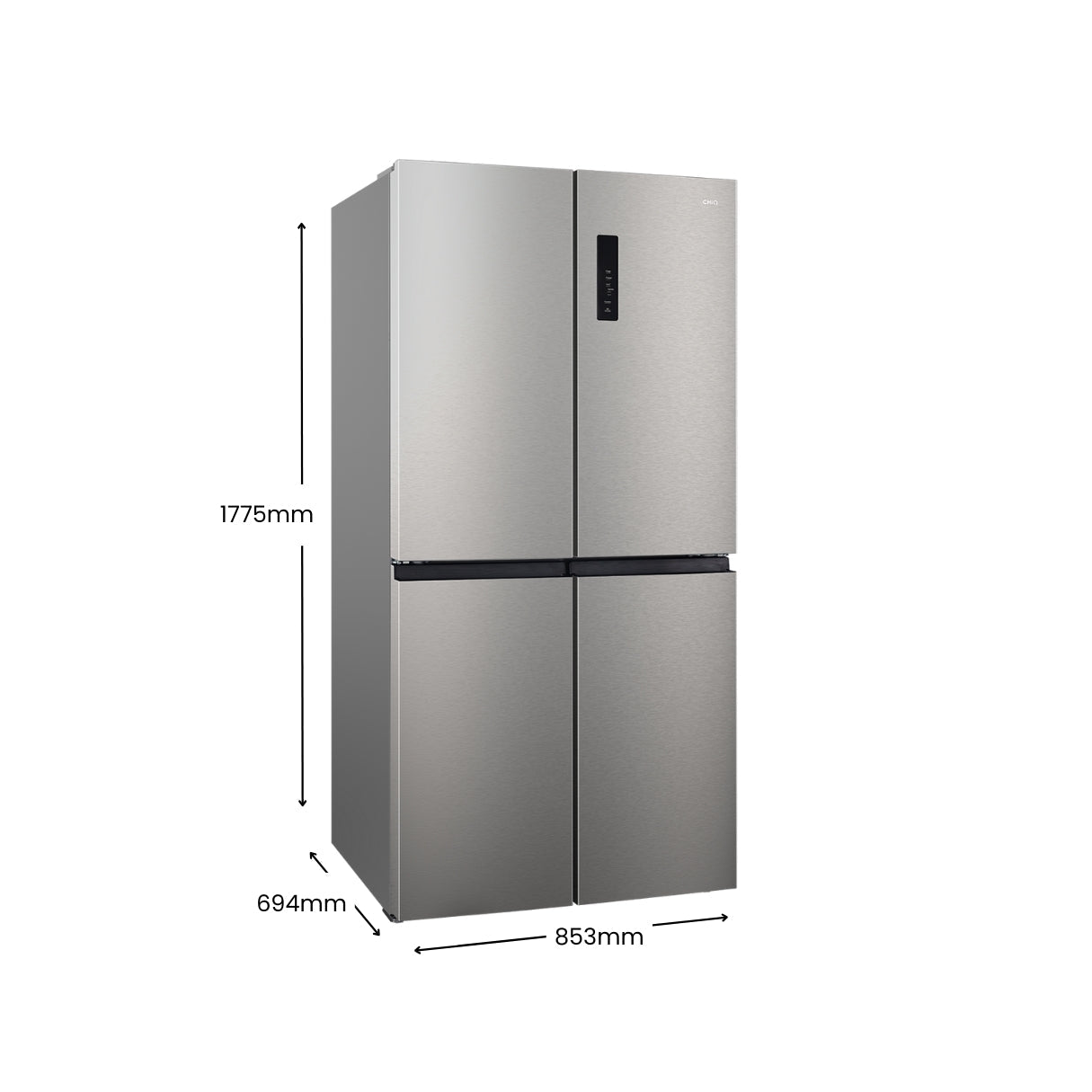CHiQ 503L Quad Door Fridge VCM Silver CCD500NS