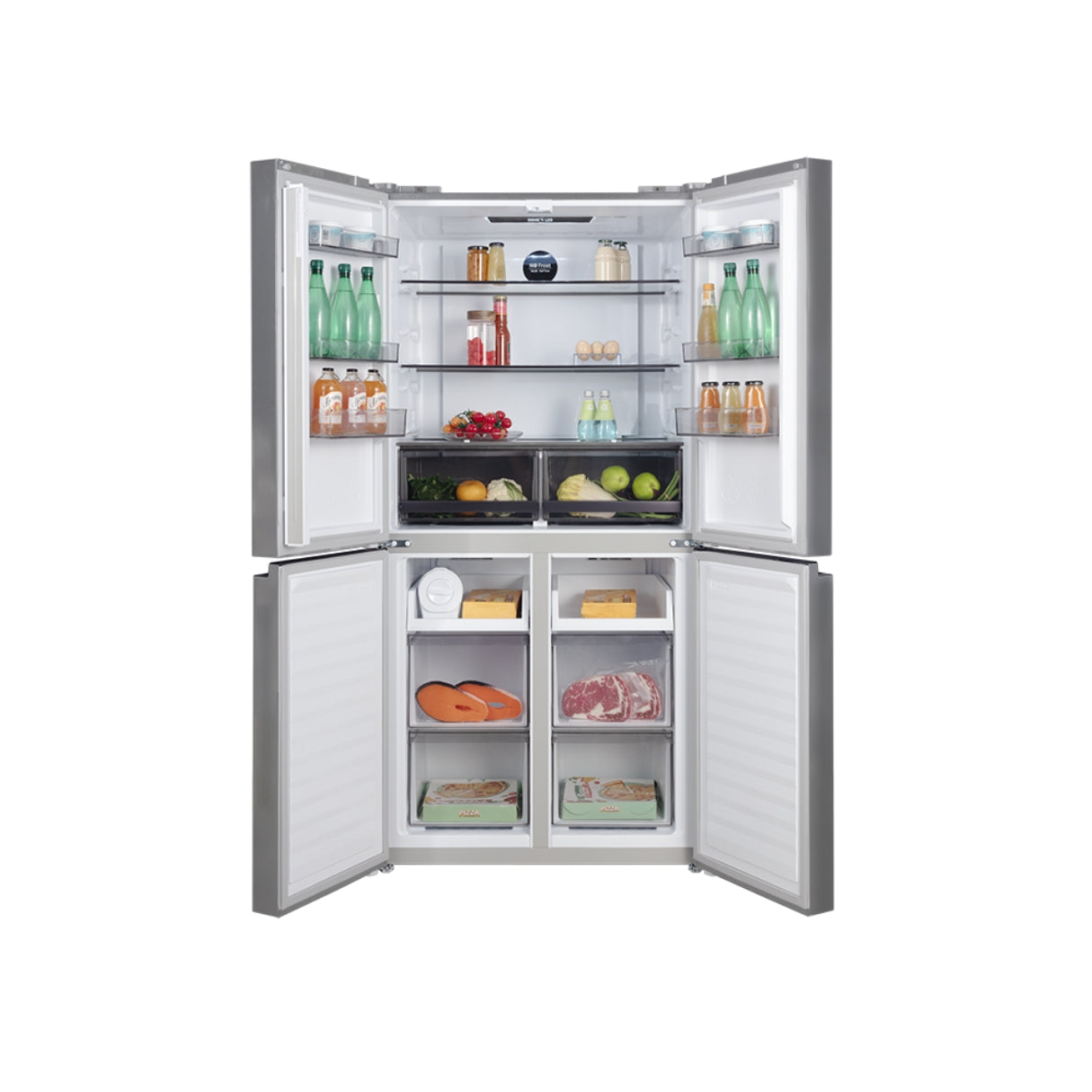 CHiQ 503L Quad Door Fridge VCM Silver CCD500NS