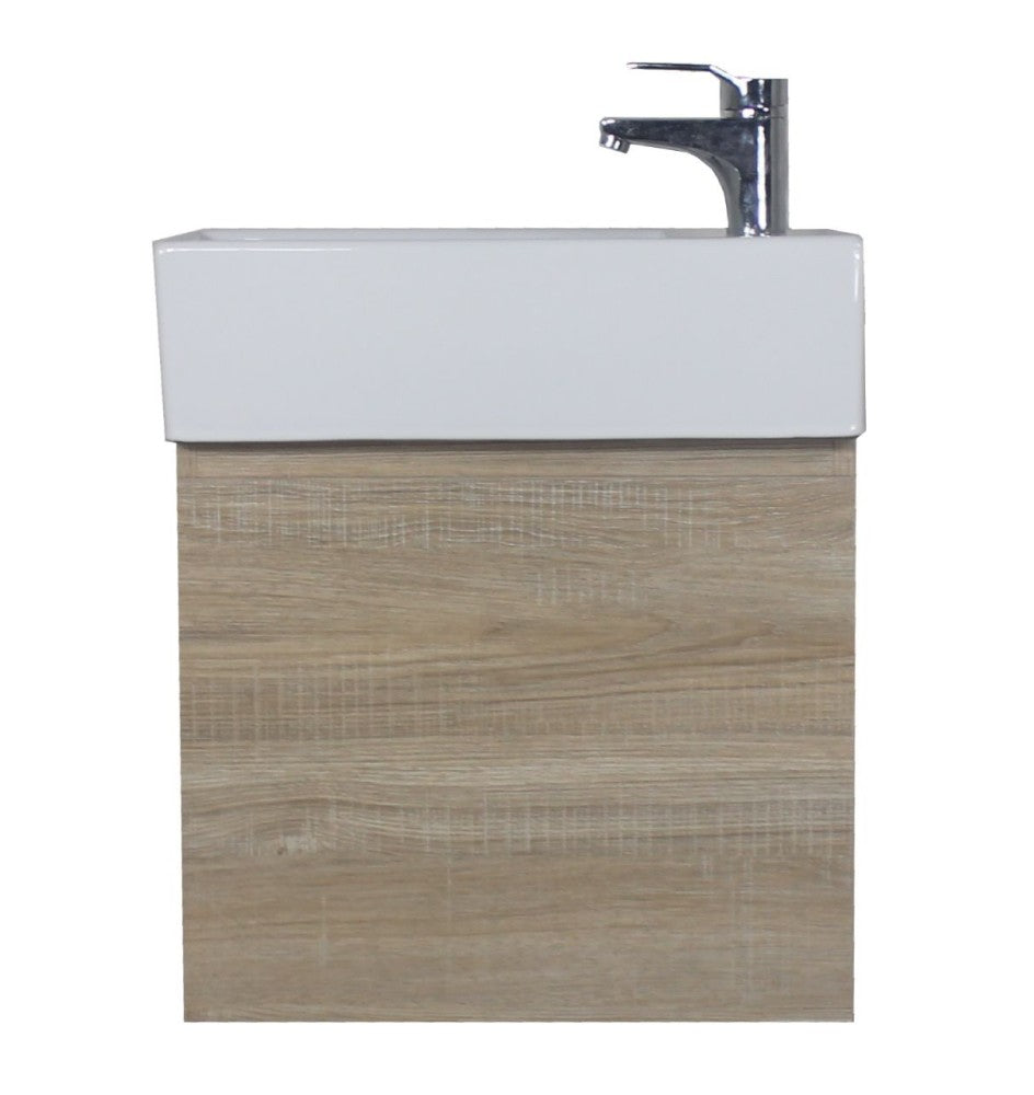 Slimline Wall Hung Vanity Light Oak