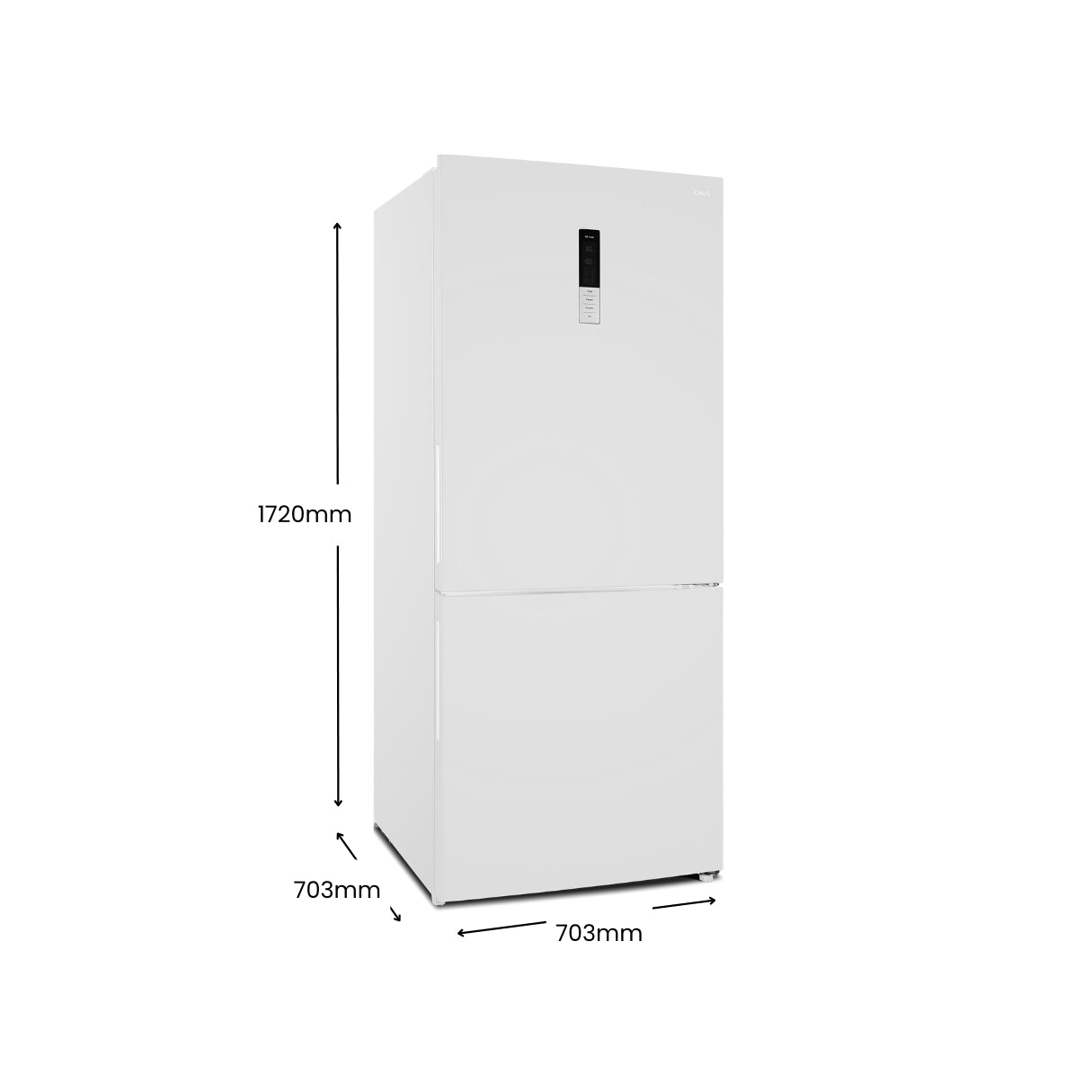 CHiQ 396L Bottom Mount Fridge White CBM396NW3