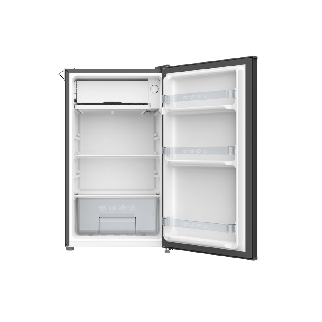 CHiQ 90L Retro Single Door Bar Fridge Black CRSR090DB1