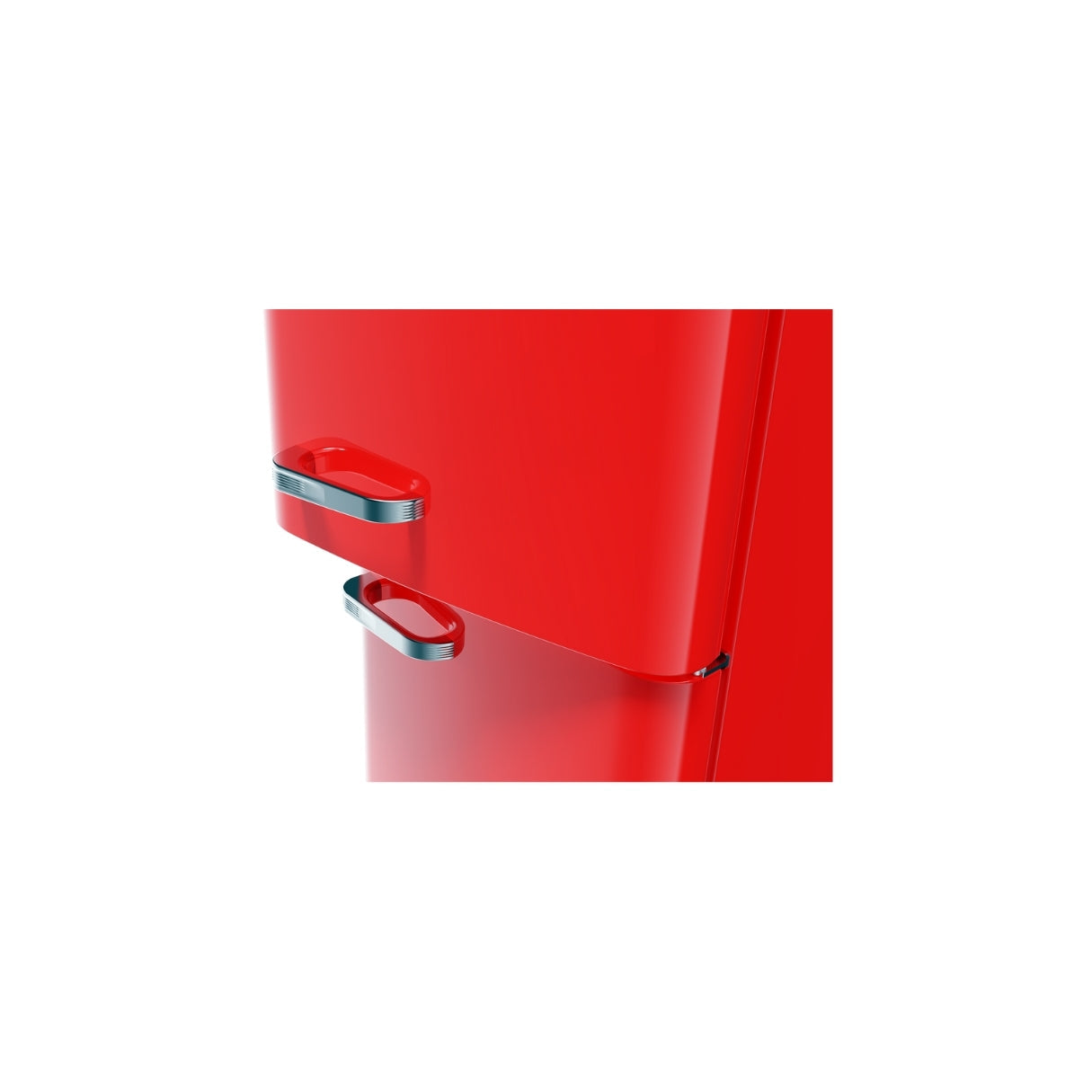 CHiQ 231L Bottom Mount Retro Fridge Red CRBM228NR3