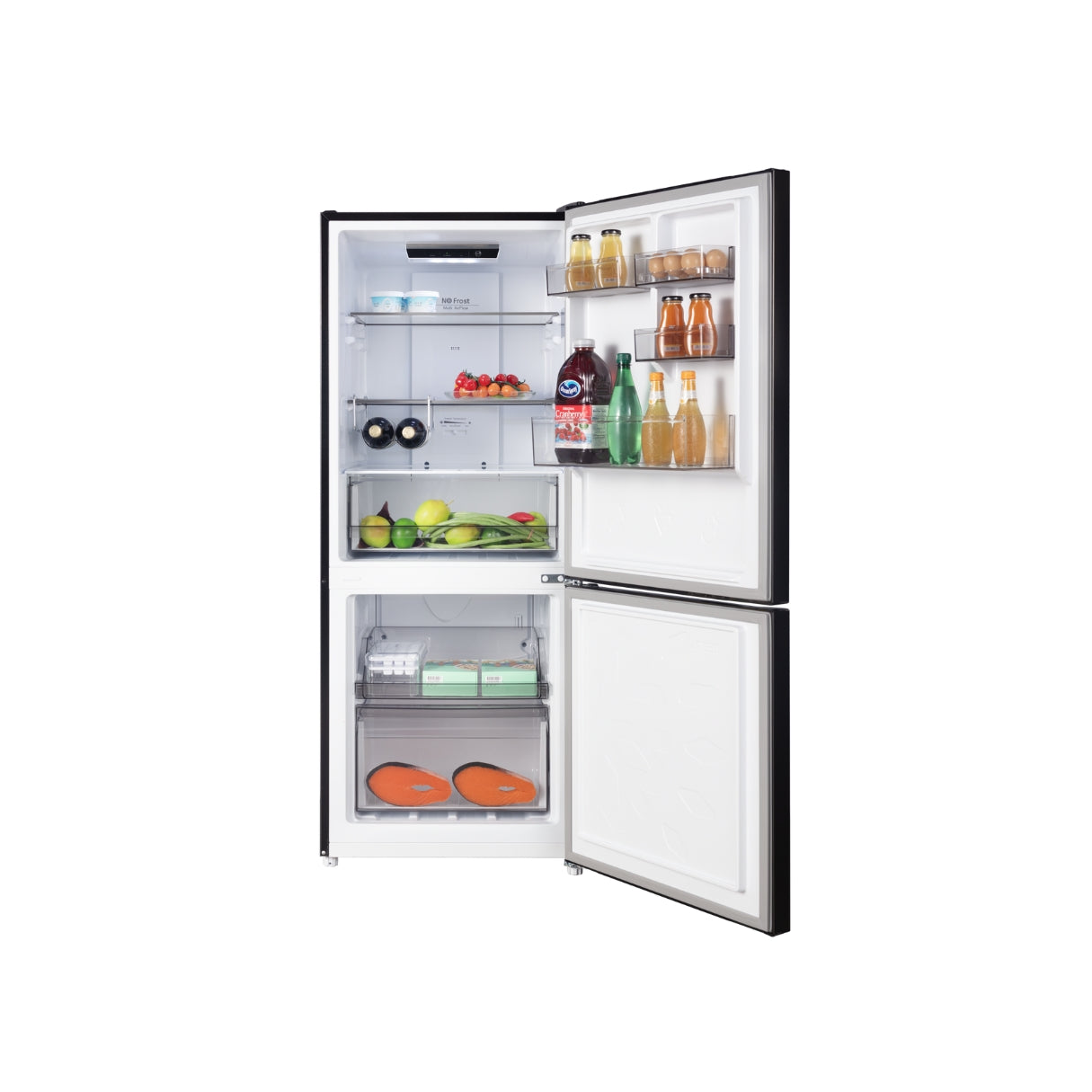 CHiQ 283L Bottom Mount Fridge Black Steel CBM282NBS5E