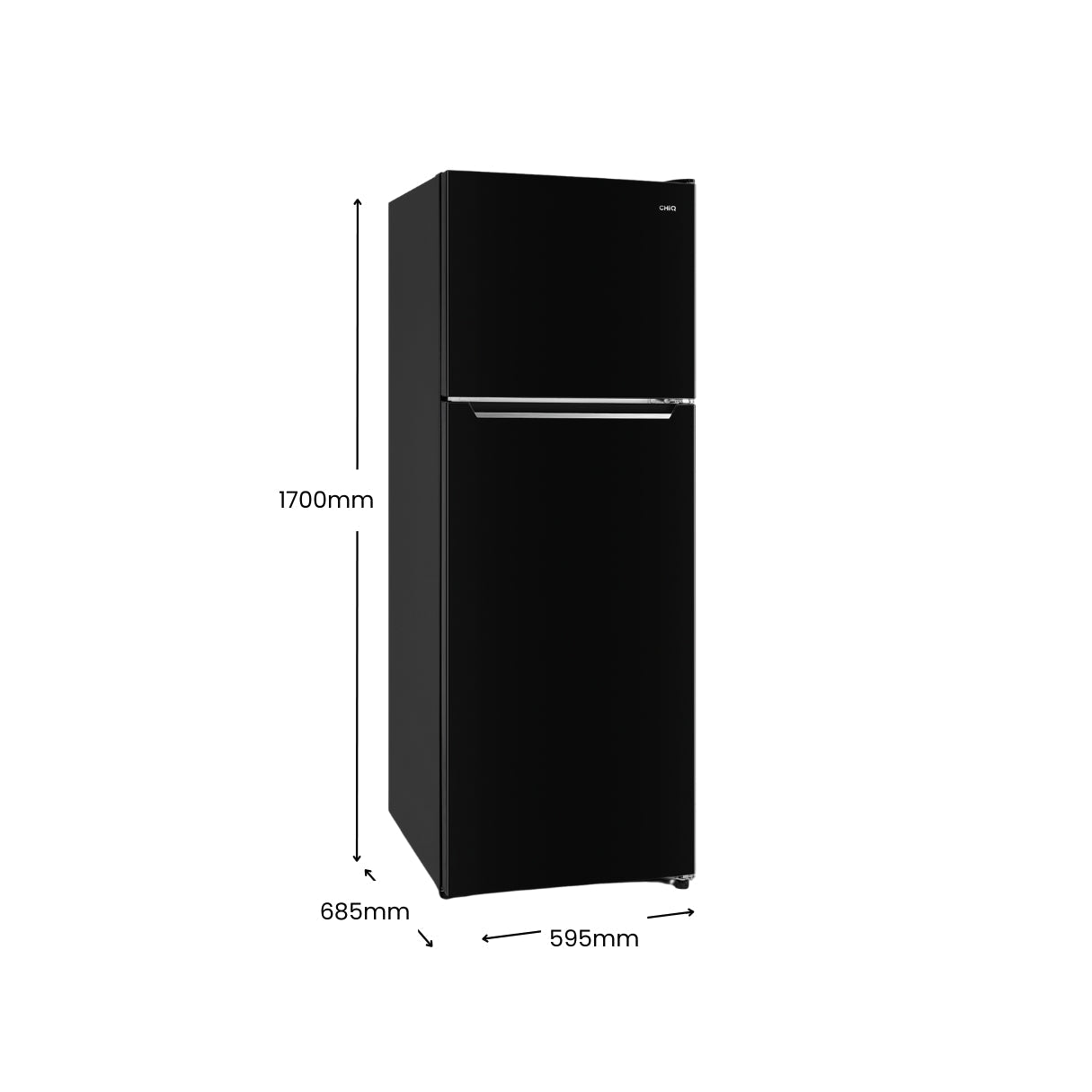 CHiQ 348L Top Mount Fridge Black CTM347NB5E