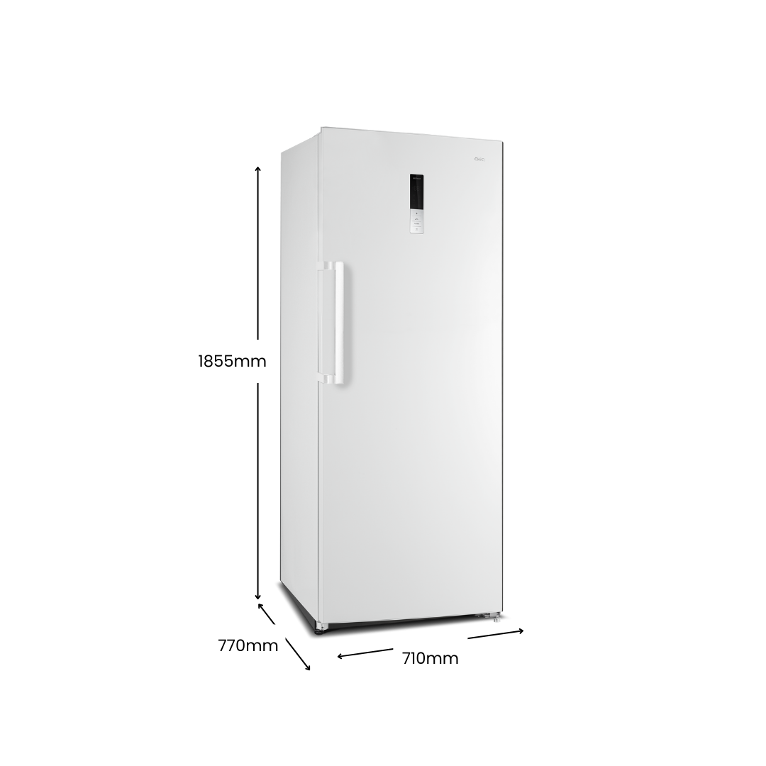 CHiQ 380L Hybrid Vertical Freezer Right Hinge White