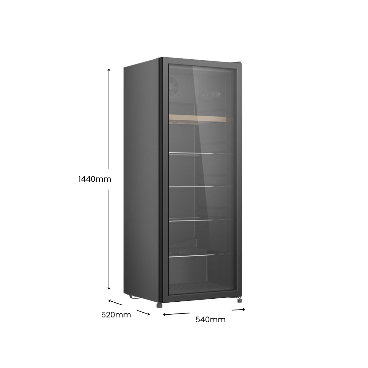 CHiQ 233L Beverage Centre Glass Door With Black Frame CBC233BG