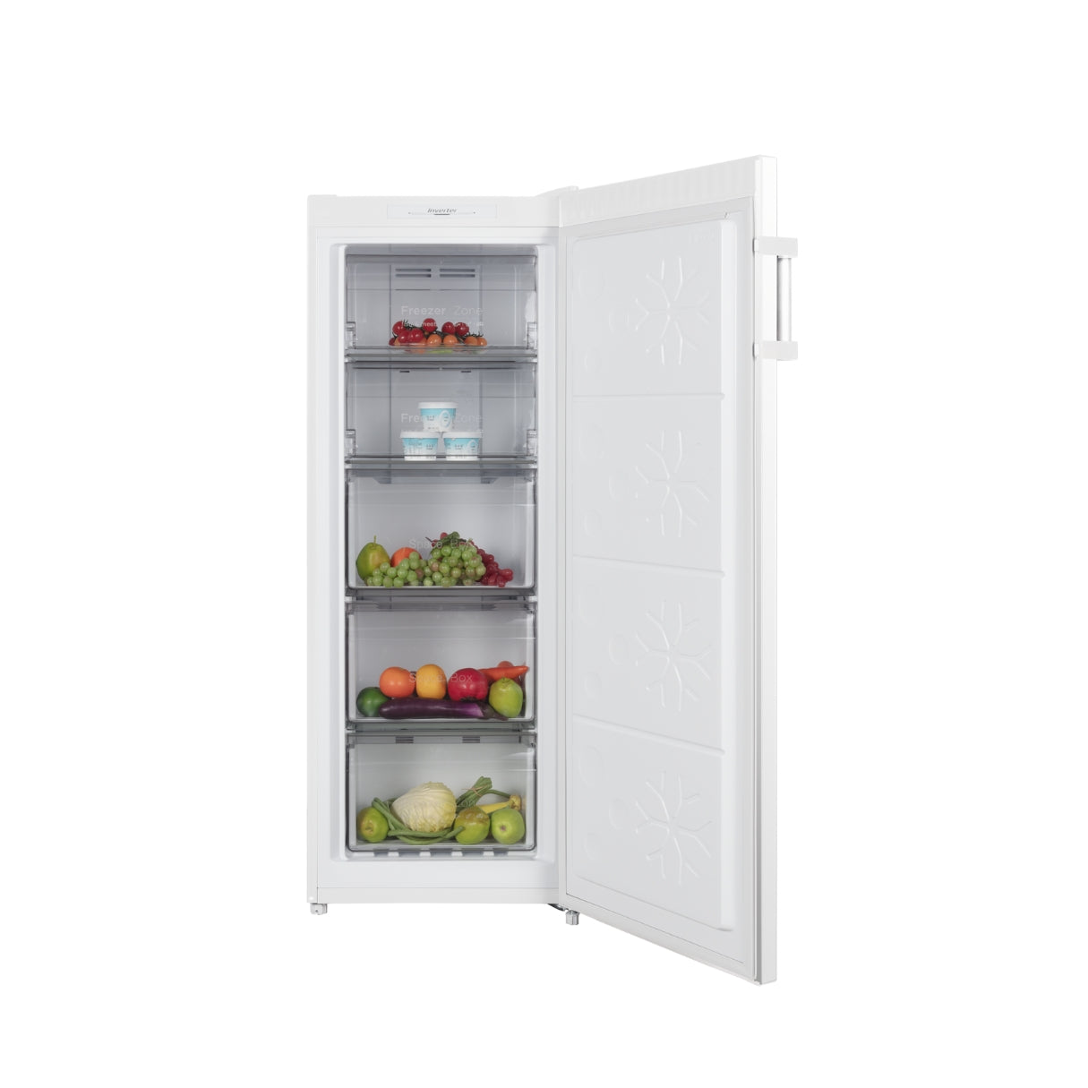 CHiQ 166L Hybrid Vertical Freezer White CSH166NW