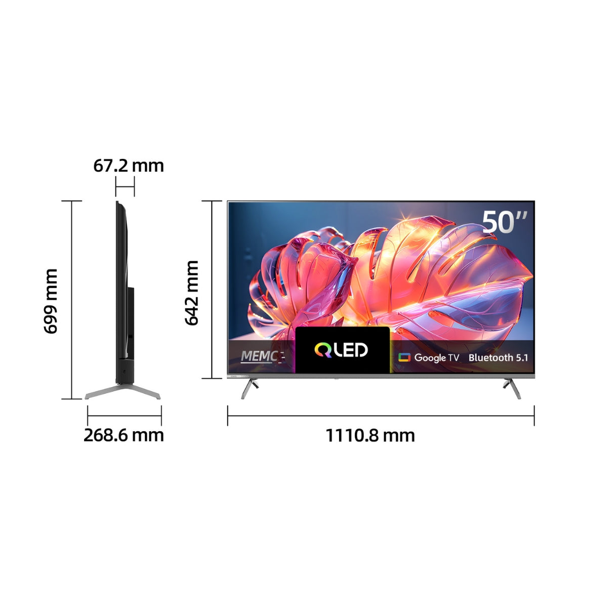 CHiQ 50" 4K QLED GOOGLE TV U50QM10