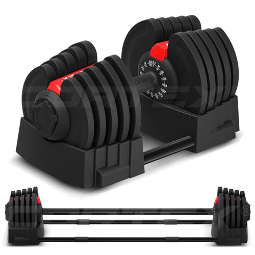 CORTEX Revolock V2 40kg Adjustable Steel Dumbbell Barbell All-in-One (Single)
