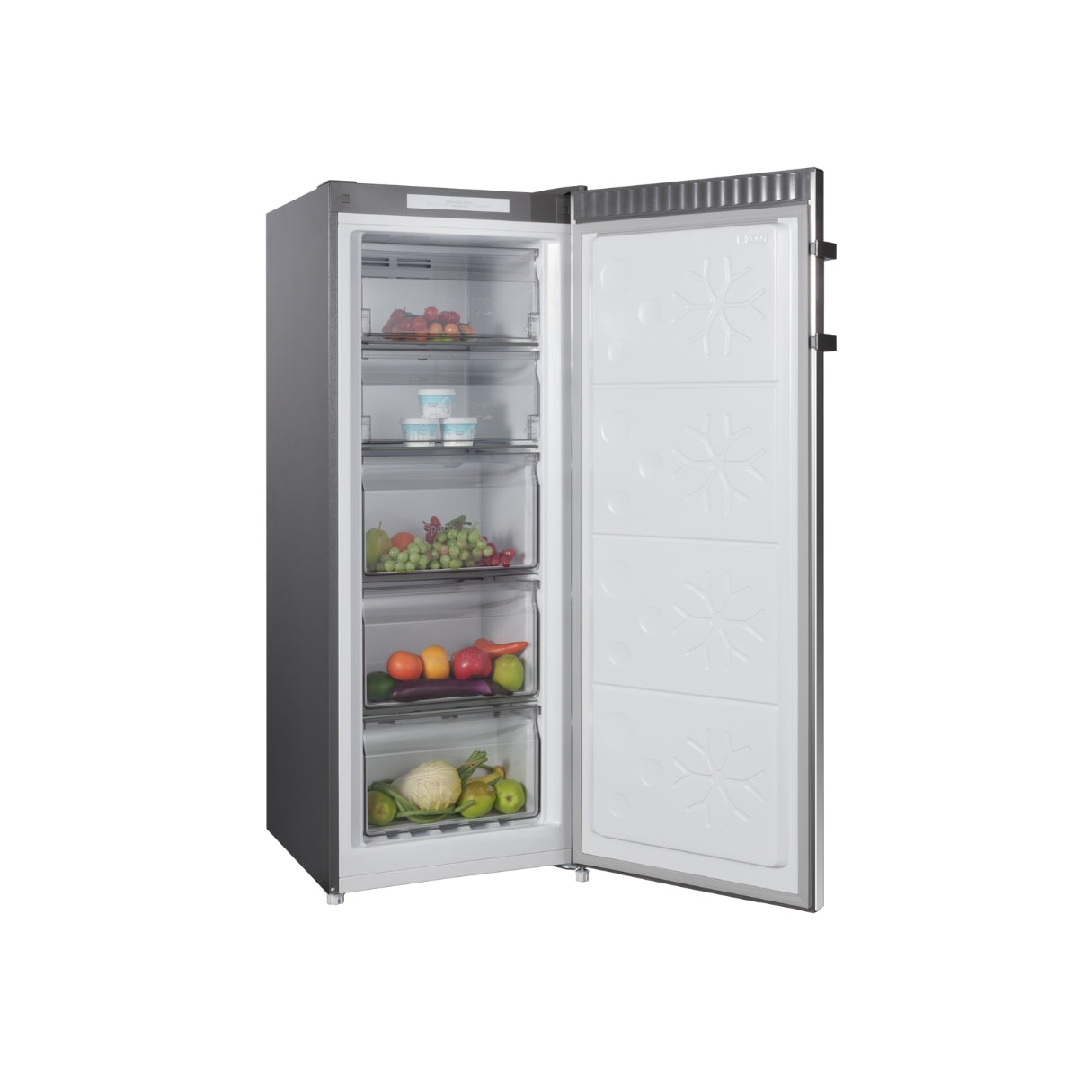 CHiQ 166L Hybrid Vertical Freezer Stainless Steel CSH165NSS