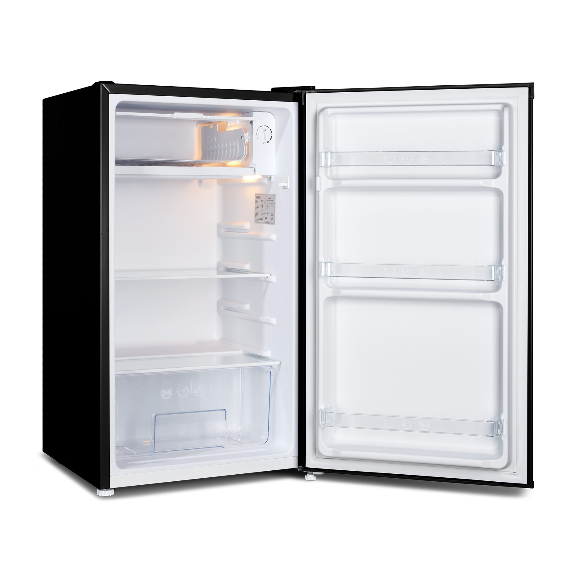 CHiQ 90L Single Door Bar Fridge Black CSR089DB
