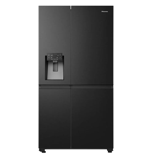 Hisense 632L Side By Side Refrigerator non plumbed water and Ice Black