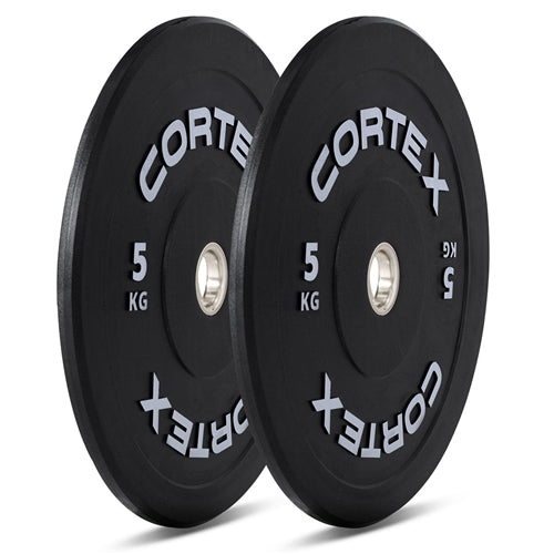 CORTEX Black Series V3 Rubber Olympic Bumper Plate 50mm 5kg (2 Pack)