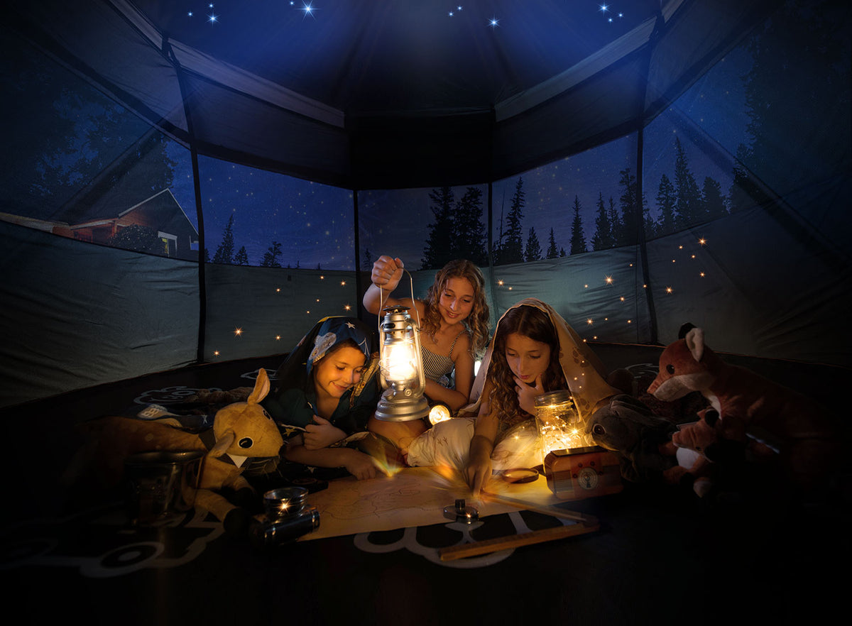 Vuly Flare tent walls on trampoline