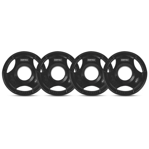 CORTEX 1.25kg Tri-Grip V2 50mm Olympic Plates (Set of 4)