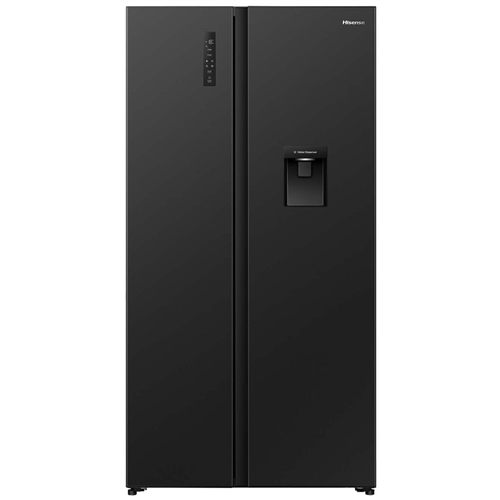 Hisense 541L PureFlat Side by Side Fridge Black