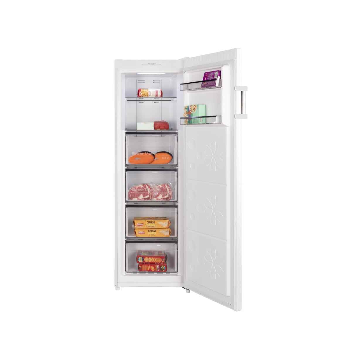 CHiQ 206L Hybrid Vertical Freezer White CSH206NW