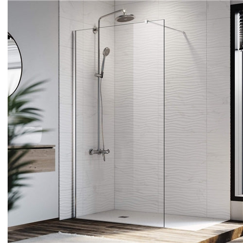 Elegant Showers Frameless Shower Screen Walk in 8mm Nano Tempered Glass