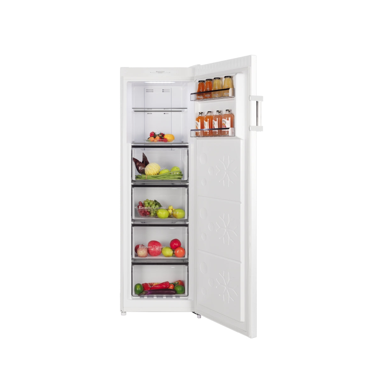 CHiQ 206L Hybrid Vertical Freezer White CSH206NW