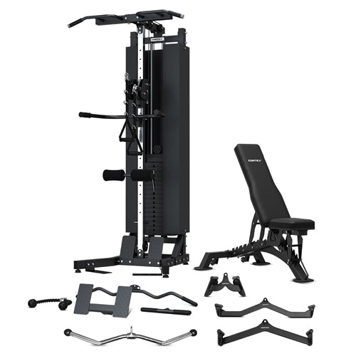 CORTEX FT12 Pro Pulldown/Row Station 100kg with Bench and Pro Attachments