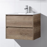 OSTAR Wall Hung Vanity 600mm Dark Walnut