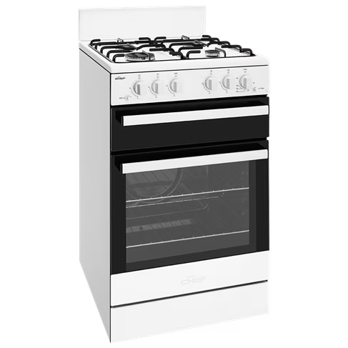 Chef 54cm Conventional Gas White Freestanding Oven CFG503WCH