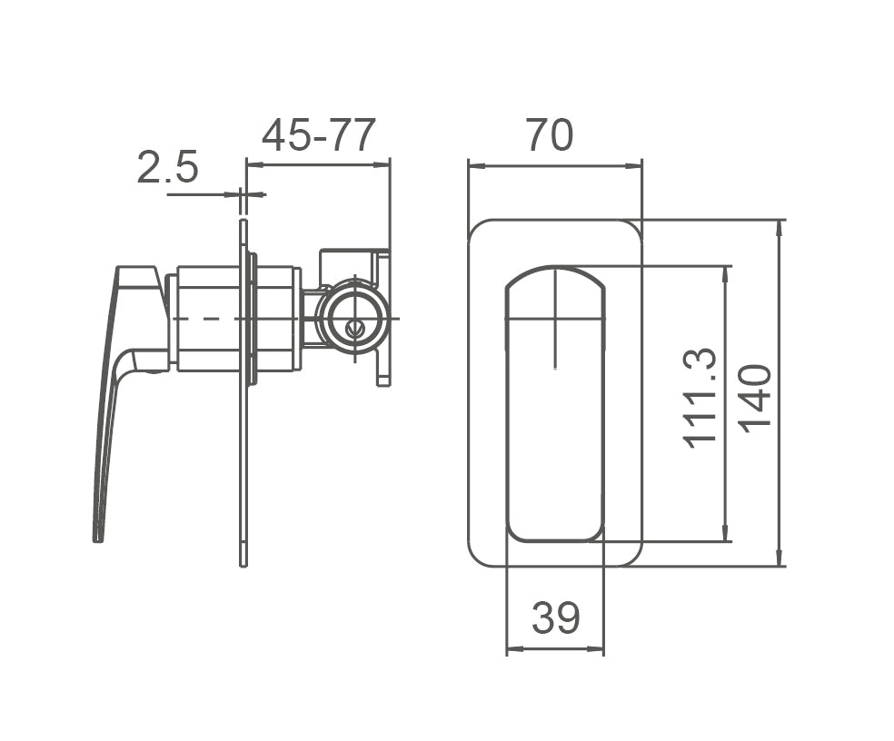 BRAVO-II Shower Mixer