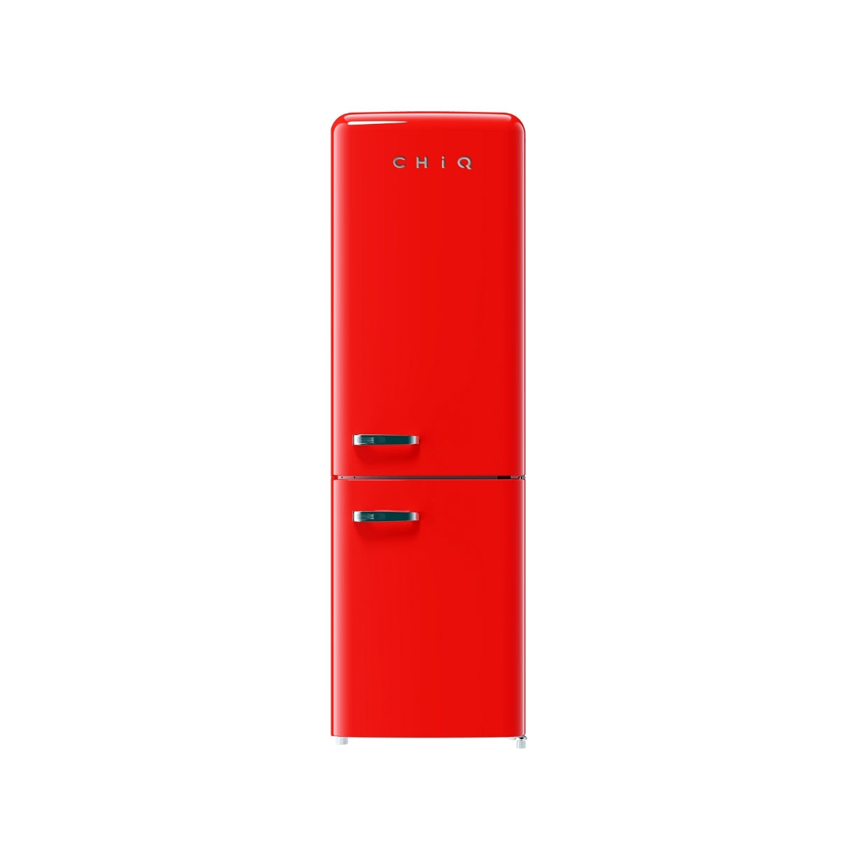 CHiQ 231L Bottom Mount Retro Fridge Red CRBM228NR3