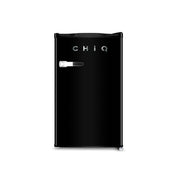 CHiQ 125L Retro Single Door Bar Fridge Black CRSR125DB