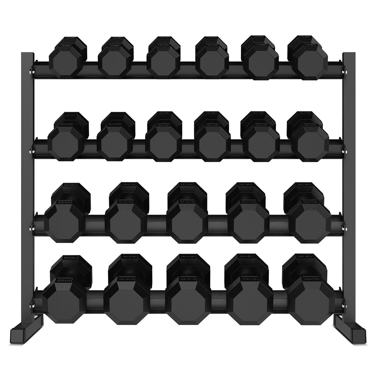 Cortex 495kg Hex Dumbbell Set with Stand 10kg-35kg (11 pairs)