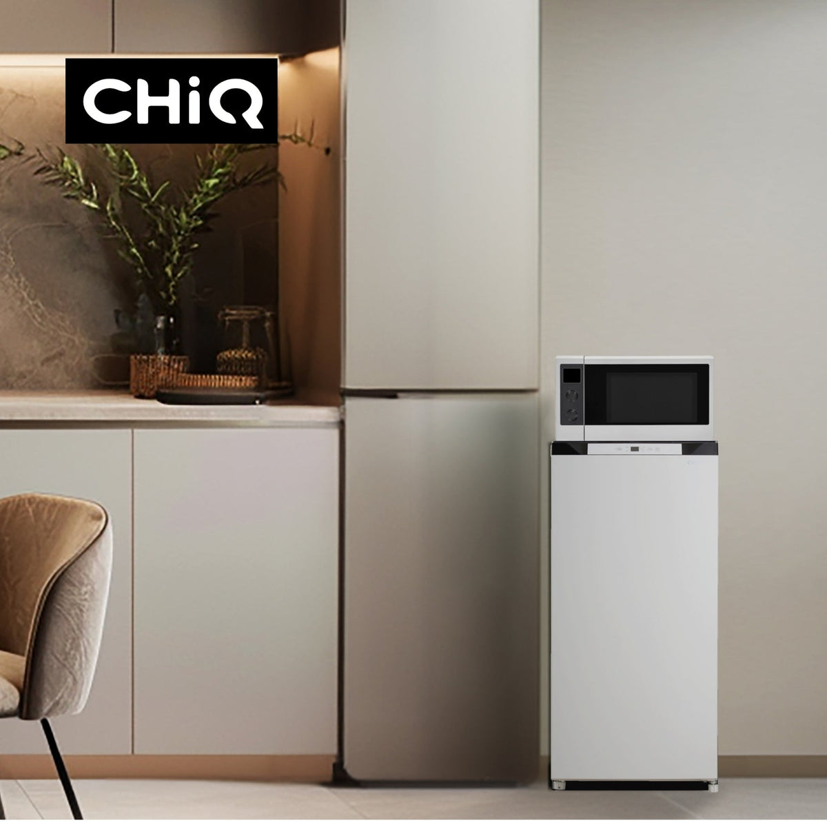 CHiQ 93L Hybrid Vertical Frost Free Freezer White
