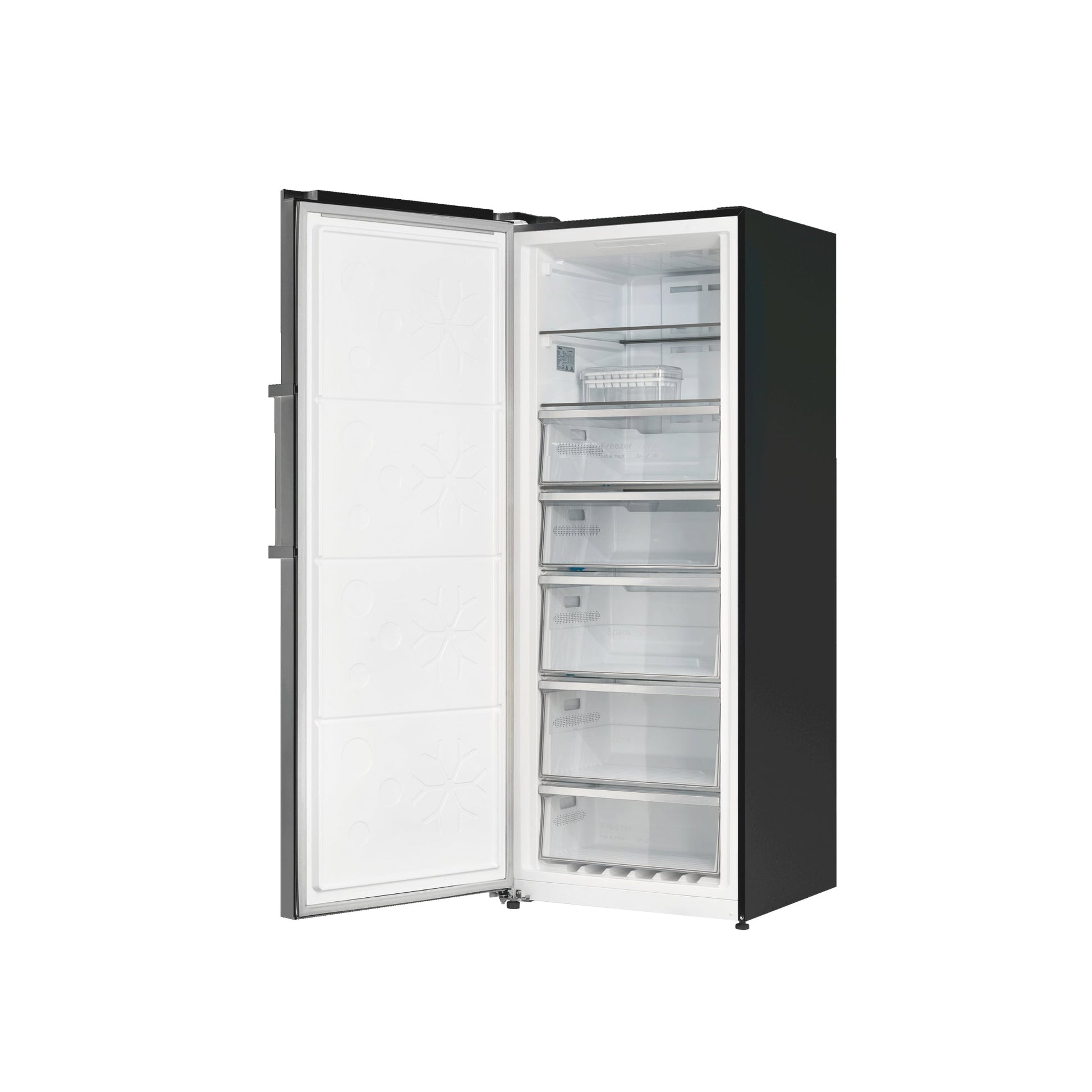 CHiQ 380L Hybrid Vertical Freezer Black Steel