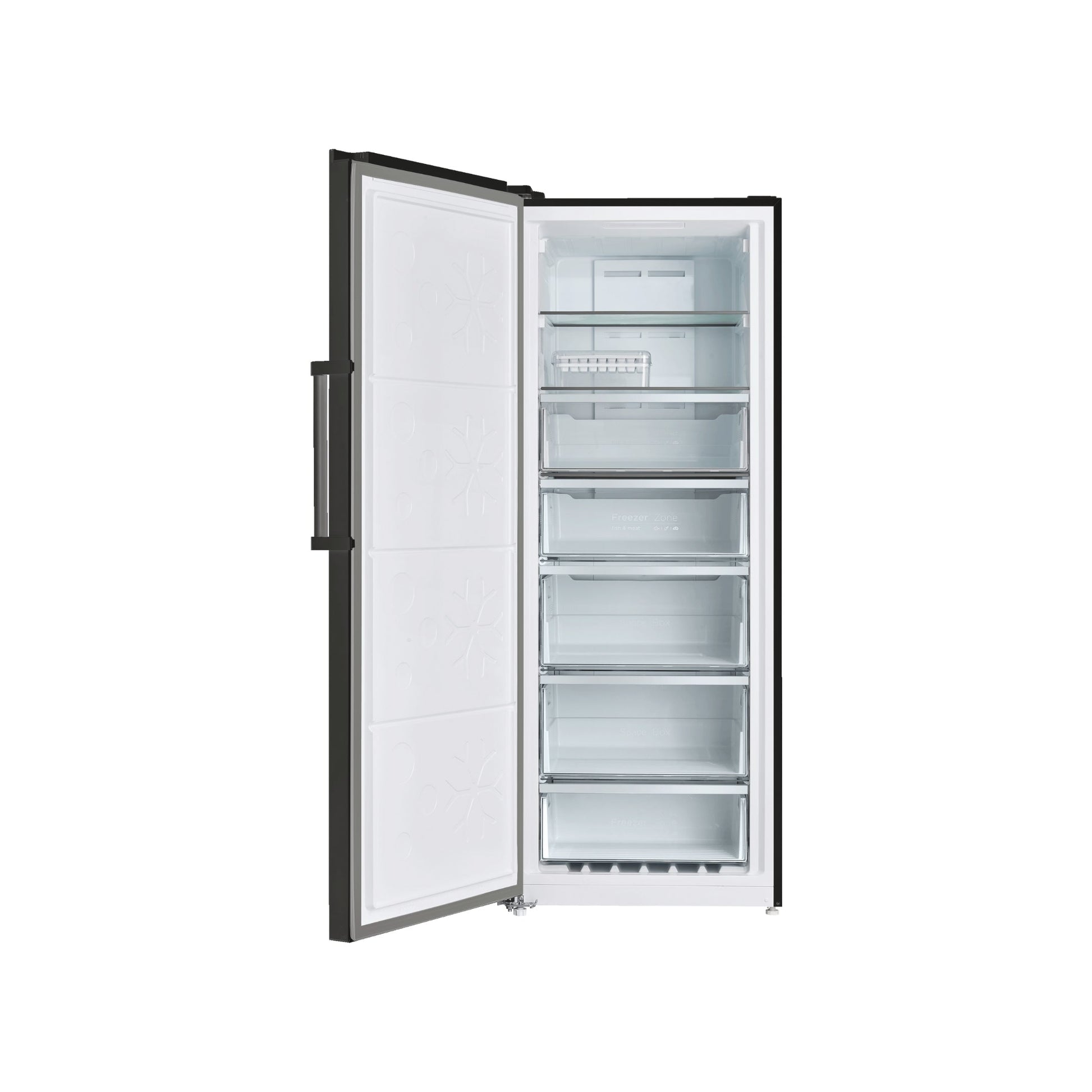 CHiQ 380L Hybrid Vertical Freezer Black Steel