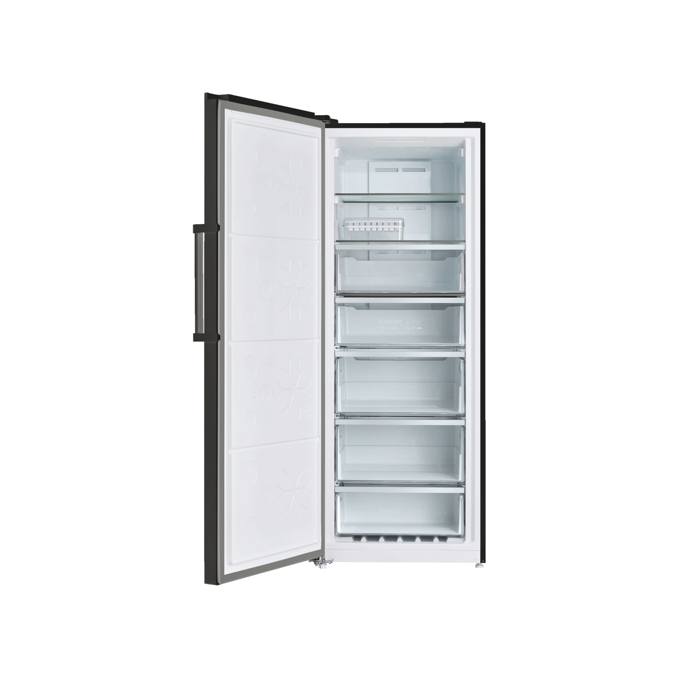 CHiQ 380L Hybrid Vertical Freezer Black Steel