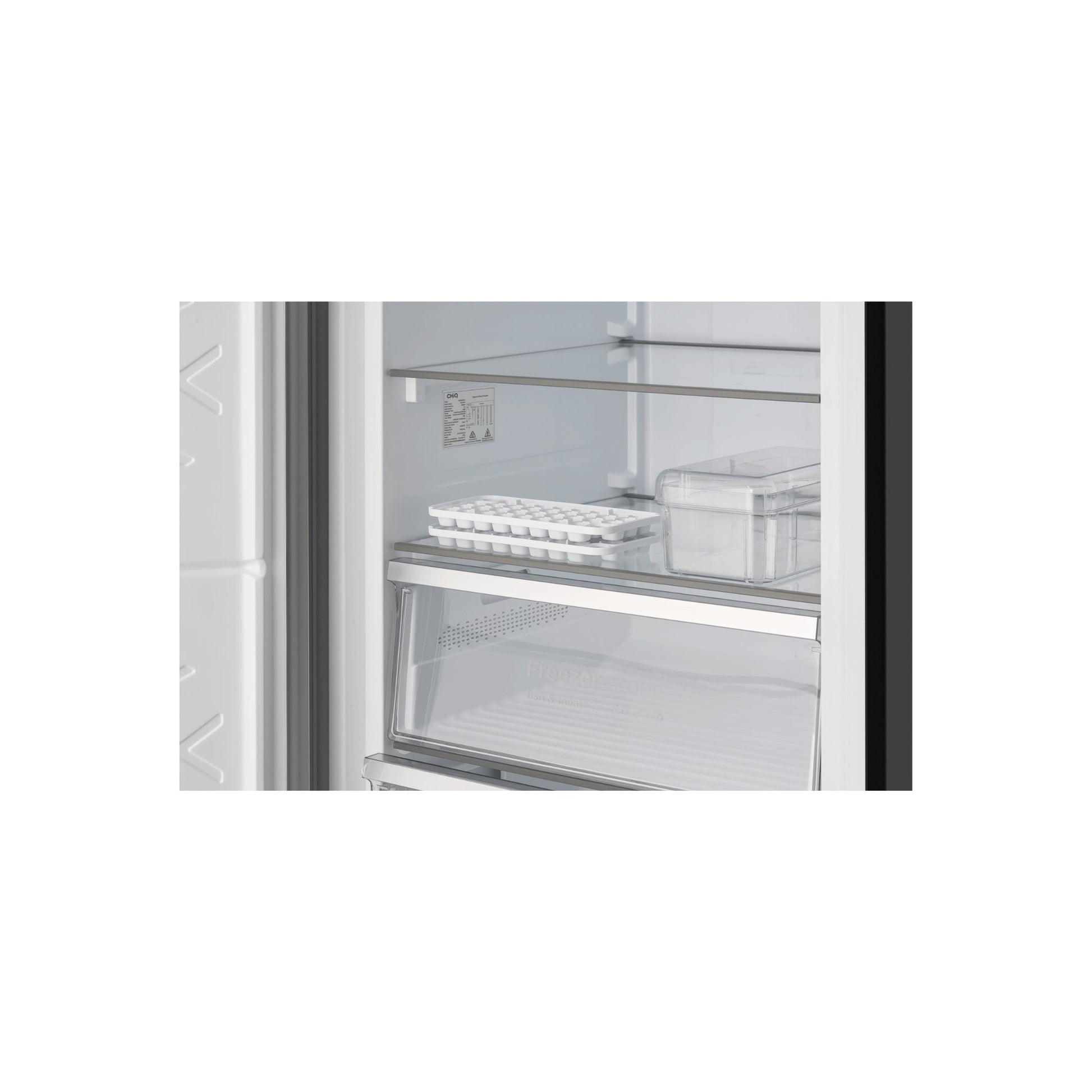 CHiQ 380L Hybrid Vertical Freezer Black Steel