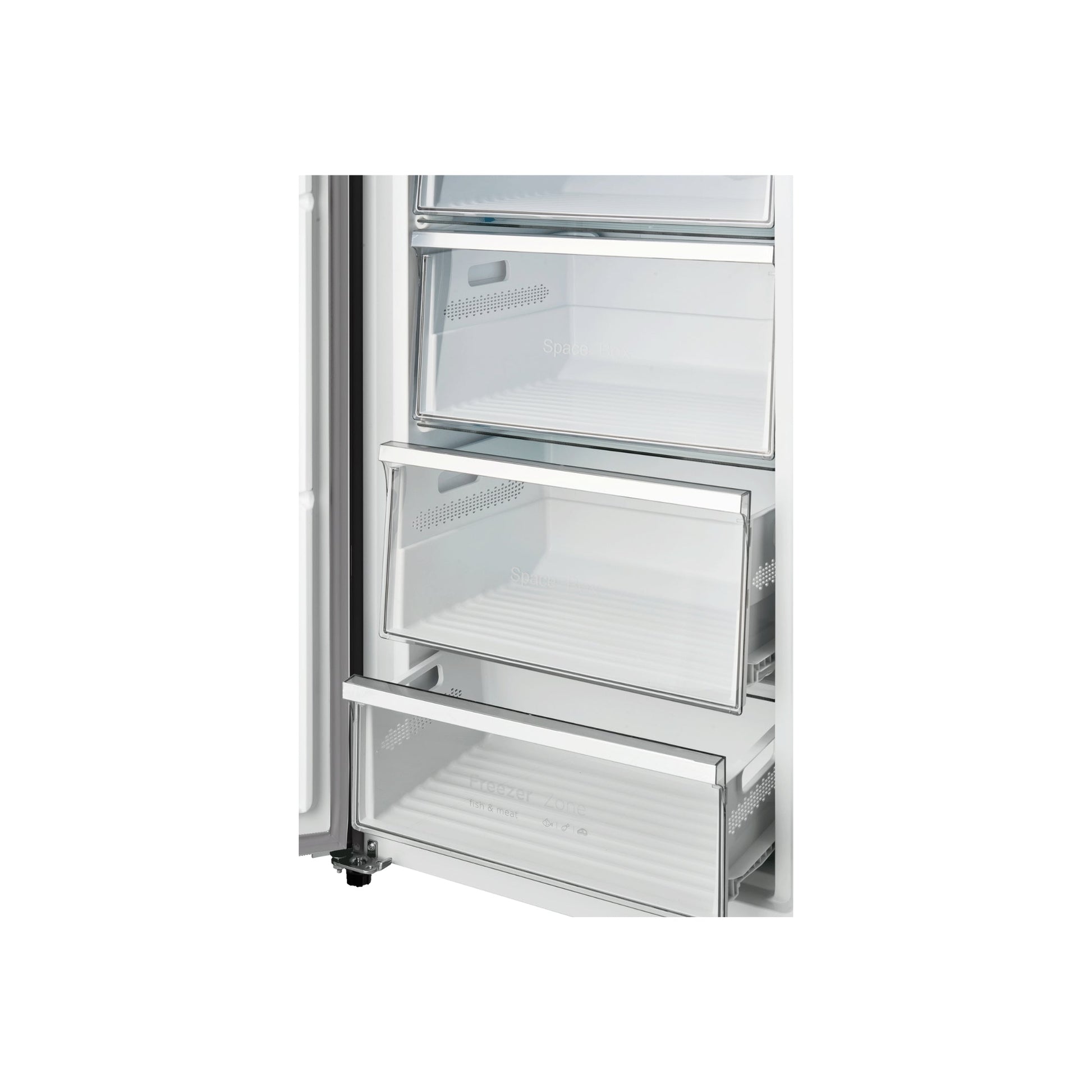 CHiQ 380L Hybrid Vertical Freezer Black Steel