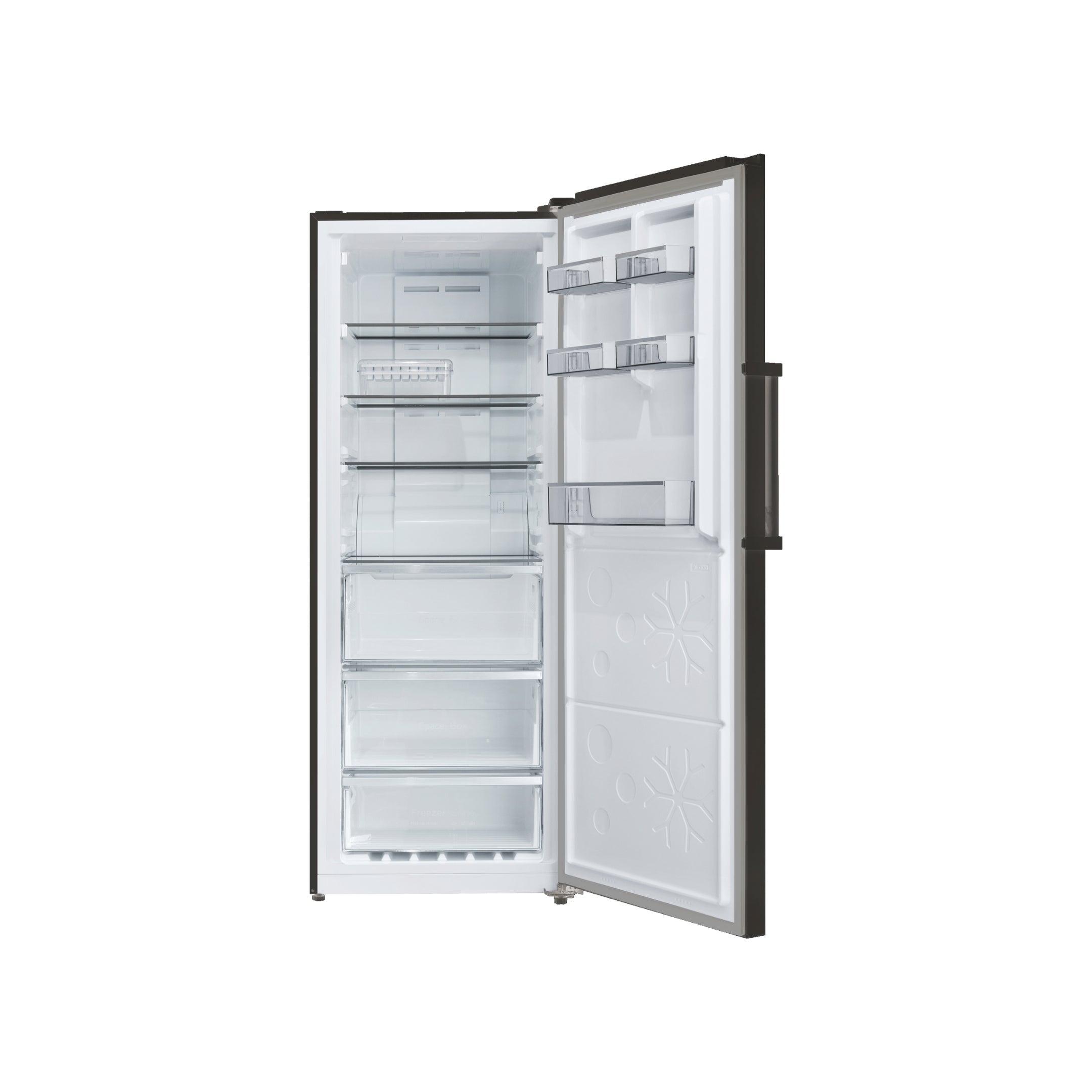 CHiQ 380L Hybrid Vertical Freezer Right Hinge Black Steel CSH379NBSR5