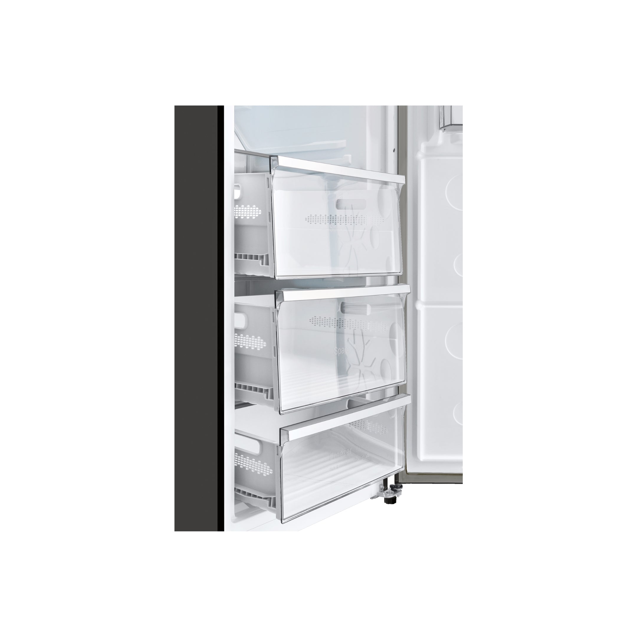 CHiQ 380L Hybrid Vertical Freezer Right Hinge Black Steel CSH379NBSR5