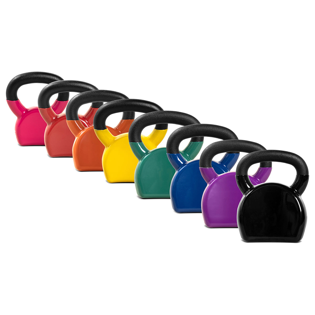 Cortex BodyCurve Vinyl Coated Kettlebell Set 4kg to 24kg