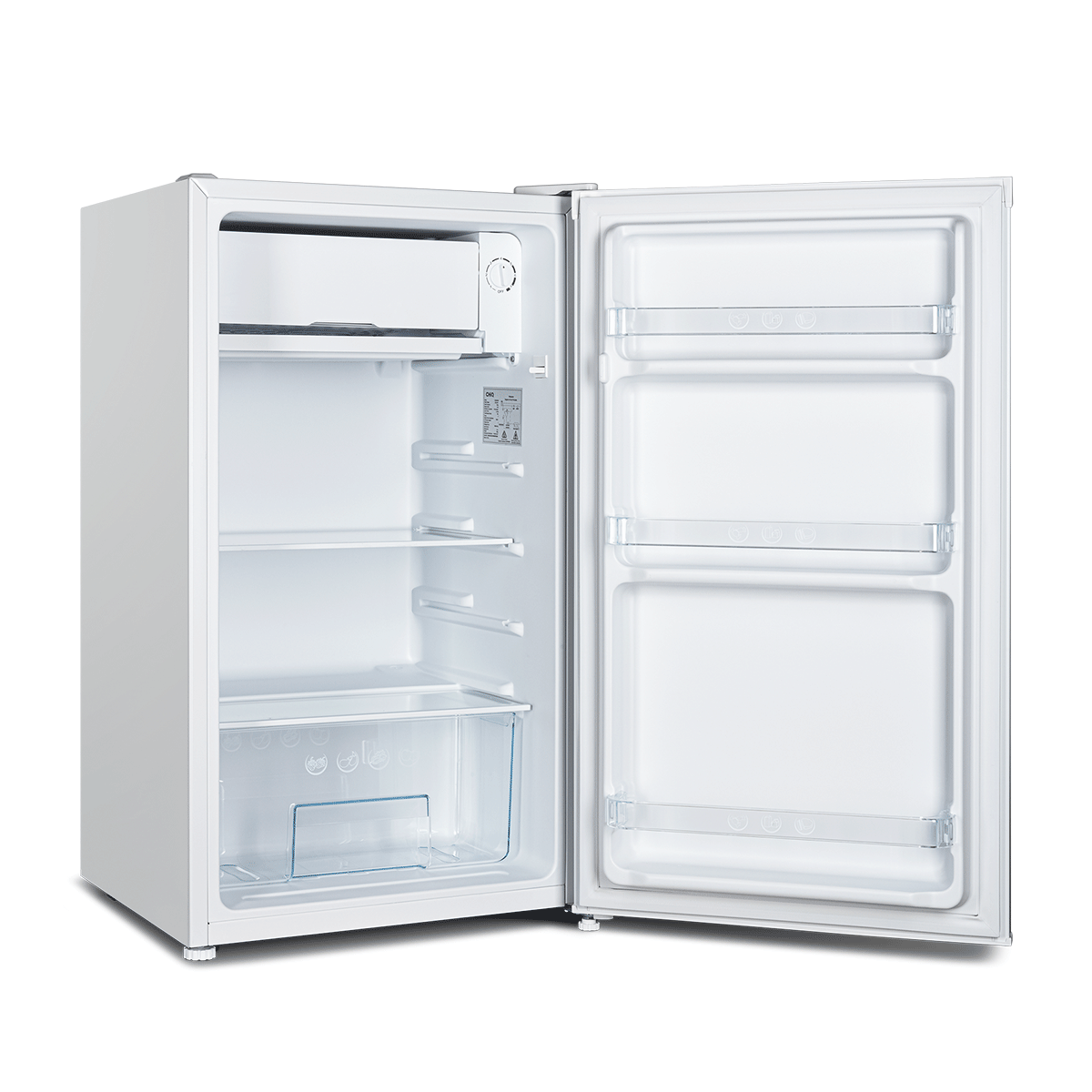 CHiQ 90L Single Door Bar Fridge White CSR090DW