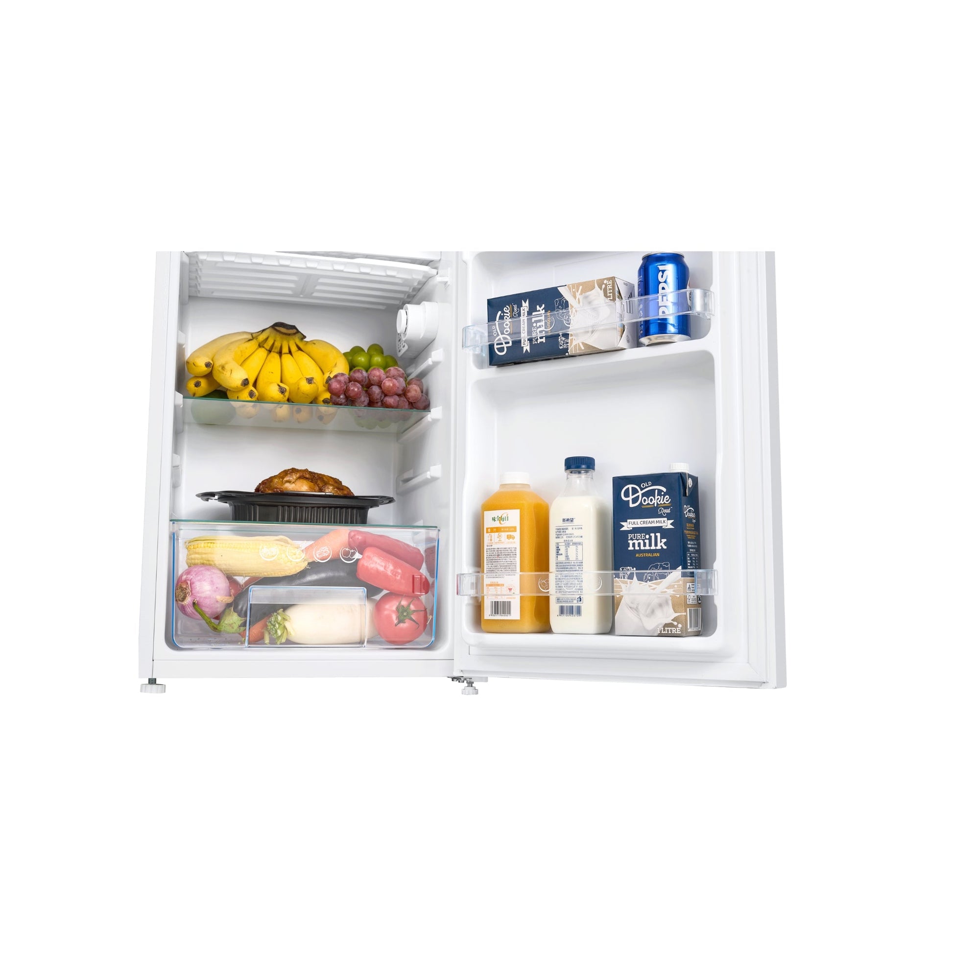 CHiQ 90L Single Door Bar Fridge White - view 5